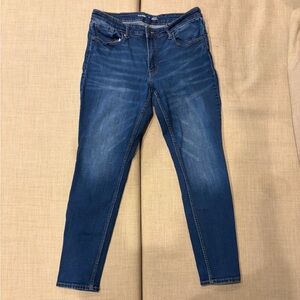 Old Navy Women's Mid-Rise Rockstar Super Skinny Jeans - Deep Blue